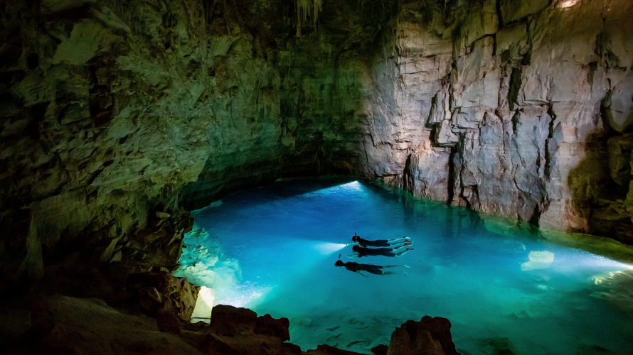 Gruta do Mimoso - Flutuação